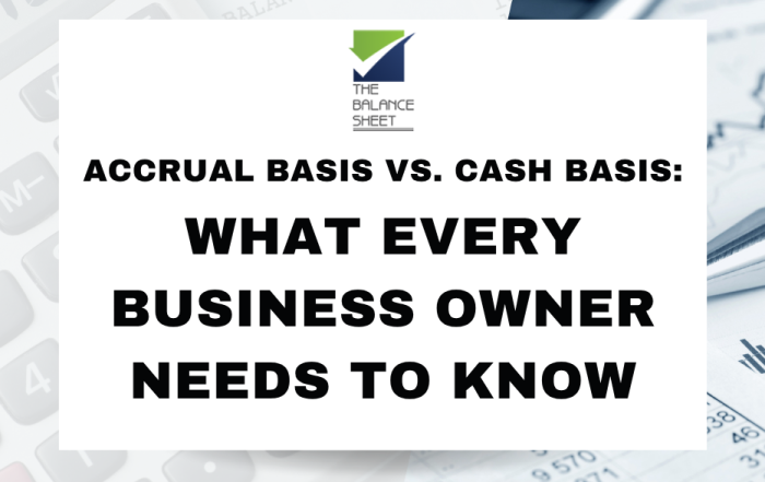 Accrual Basis vs Cash Basis
